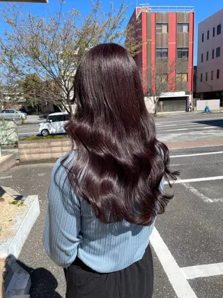 ロング カラー moe🥣ﾚｲﾔｰ ｶｯﾄ/透明感ｶﾗｰのヘアスタイル