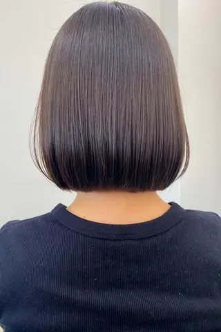 ミディアム 韓国レイヤーカット✨ 縮毛矯正　原田 優作のヘアスタイル