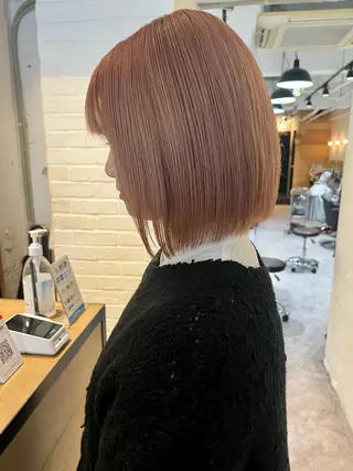 ミディアム カラー フジサキ ケンのヘアスタイル