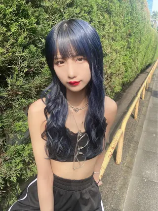 ロング カラー ハイトーン/ウルフ /小澤凌祐🦕のヘアスタイル