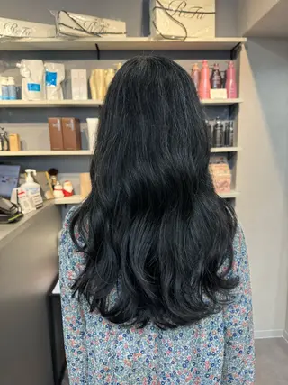 ロング NAVY/airi 完全完結型個室サロンのヘアスタイル