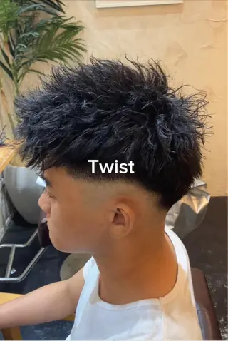 パーマ メンズ メンズ特化/パーマ/ フェードWATARUのヘアスタイル