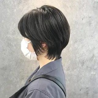 ショート 所渉/韓国レイヤー /ウルフカットのヘアスタイル
