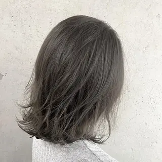 ミディアム カラー パーマ 川端 康介のヘアスタイル