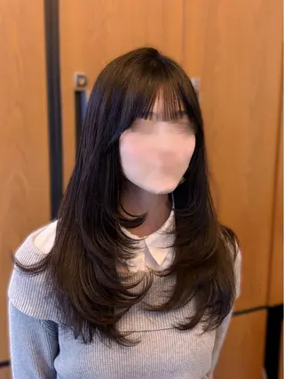 ロング 瀬田/韓国レイヤー/ トレンドヘア石田亜弥のヘアスタイル