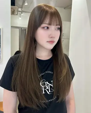 ロング 🫧ナチュ惹かれヘア 🫧前野志帆のヘアスタイル