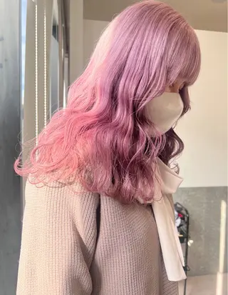 セミロング カラー マツエクmarry池袋所属・マツエクモデル無料 marry 池袋秦のマツエク・マツパデザイン