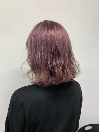 セミロング カラー パーマ ヘアアレンジ メンズ neon hair所属・🩵 JURI🩵のヘアスタイル