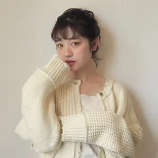 ミディアム カラー 伊藤ゆかり/髪質改善 /透明感カラーのヘアスタイル