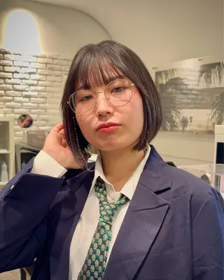 ショート riko表参道/ ボブ/アンニュイヘアのヘアスタイル