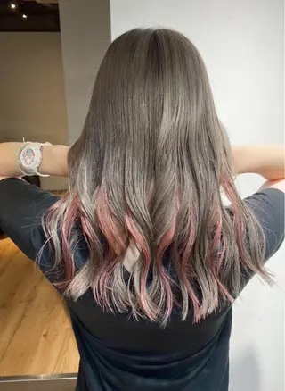 セミロング カラー ヘアアレンジ 久米 治仁のヘアスタイル