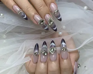 ネイル Camellia デザイン長さだしのネイルデザイン