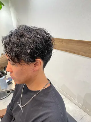 パーマ メンズ メンズ得意✂︎ 磯野歩夢のヘアスタイル