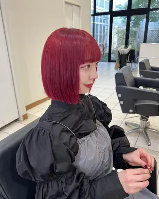 ショート アフェクション大曽根所属・💞暖色艶カラー/ ホウツキカナ🍒のヘアスタイル
