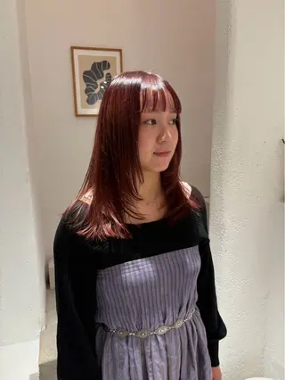 ミディアム iwami rena /Nary河原町のヘアスタイル