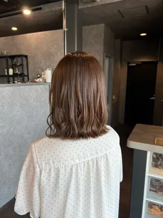 セミロング ink yukariのヘアスタイル