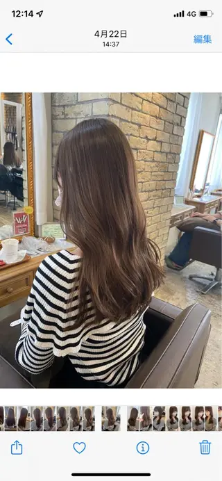 セミロング 似合わせレイヤーカッ ト🩶瀧本美咲のヘアスタイル