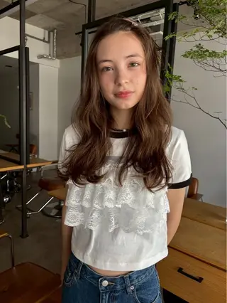 カラー miku/天神 艶カラーのヘアスタイル