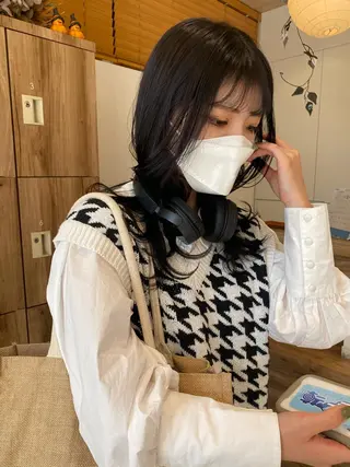 セミロング カラー パーマ指名No1 /namiのヘアスタイル