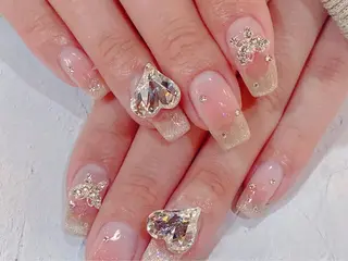 ネイル ネイルサロンAiri 長さ出し·シンプルのネイルデザイン