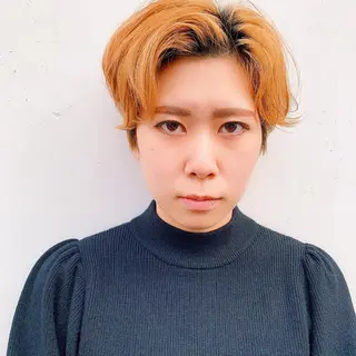 ショート カラー CODE.LINE所属・中川 竜誠のヘアスタイル