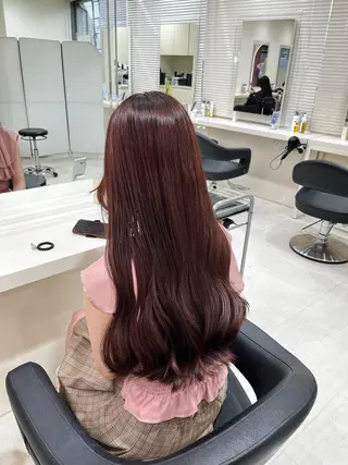 セミロング カラー 💟RINNA 艶カラー💟のヘアスタイル