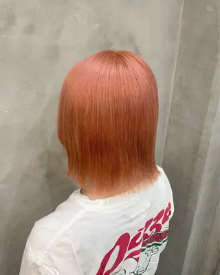 ミディアム カラー 【ピンク/韓国ヘア/ ヘアセット】亜海のヘアスタイル