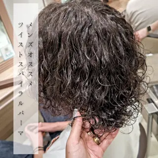 メンズ カラー タッセルボブ× 美髪・髪質改善のヘアスタイル