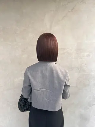 ショート 切りっぱなしボブ 👩🏼ミニボブのヘアスタイル
