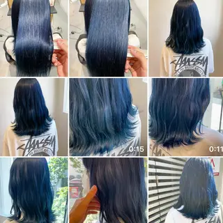 ロング カラー 岩戸 新のヘアスタイル