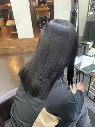 セミロング カラー ヘアアレンジ 🍒ᩚ名駅/艶髪 縮毛矯正/あゆ🍒ᩚのヘアスタイル