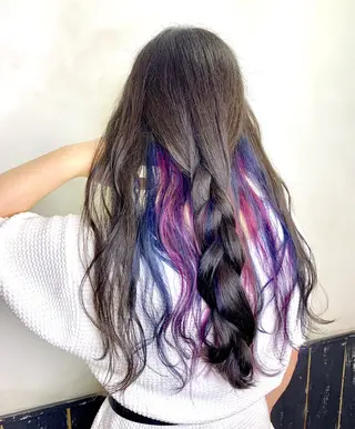 ロング カラー ヘアアレンジ AUBE HAIRazul吉祥寺所属・綺麗な髪質にしたい方 限定🌈清水　祥のヘアスタイル