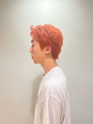 カラー メンズ 🌝ぷる艶ハイトーン 柔らかヘア🍅まあやのヘアスタイル