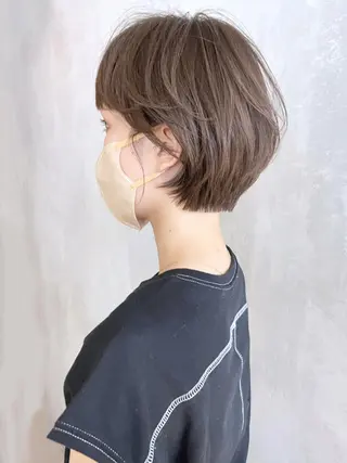 ショート カラー パーマ ヘアアレンジ ITbyALBUM 中野店のヘアスタイル