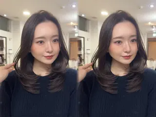 ロング 期間限定カットカラー モデル募集中♡真白のヘアスタイル
