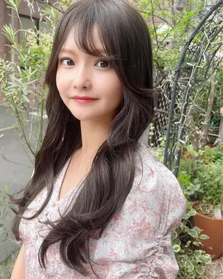 ロング カラー 宮澤  タケル ミディアムヘアのヘアスタイル