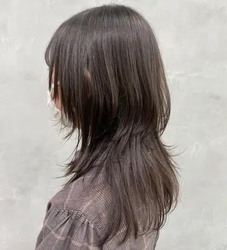 ロング hair salon dot.tokyo color所属・MANAMI 🥀ウルフカットのヘアスタイル