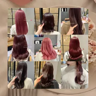 ロング カラー 𝒎𝒐𝒆🩰 名駅/ヘアメ/暖色♡のヘアスタイル