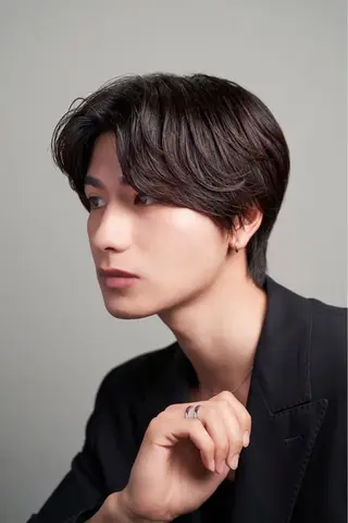 メンズ カズキ🌼曲がる縮毛 /くせ毛パーマのヘアスタイル