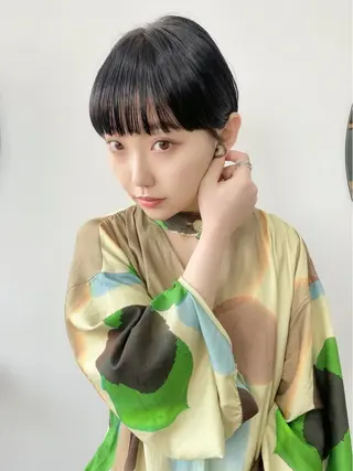 ショート カラー ヘアアレンジ ume所属・ひなの .のその他イメージ