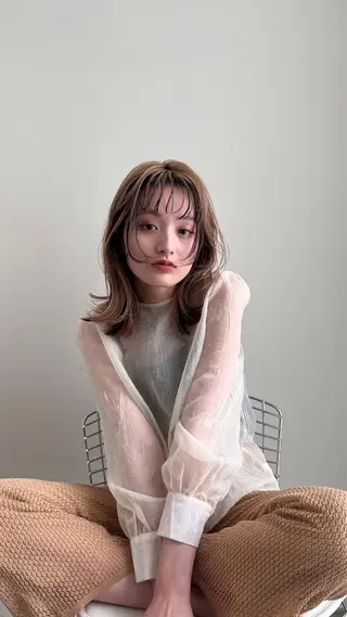 カラー 大迫 江梨のヘアスタイル