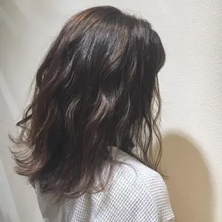 セミロング カラー 🪞顔周りカット🪞 北里朋子のヘアスタイル