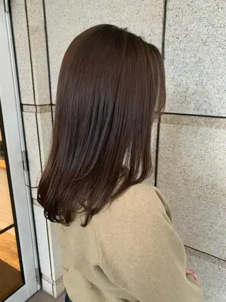 ミディアム カラー まろやかカラー🤎 みなとまほのヘアスタイル