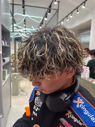 ミディアム カラー パーマ ヘアアレンジ メンズ fifth 黒木のヘアスタイル