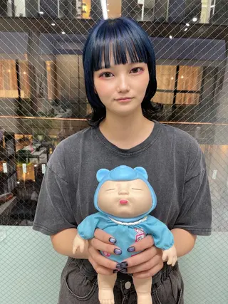 ミディアム カラー 髪質改善will hairdesignのヘアスタイル