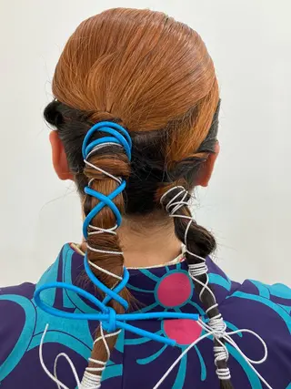 ロング ヘアアレンジ i MA　ヘアスタジオ所属・勝野 麻美のヘアスタイル