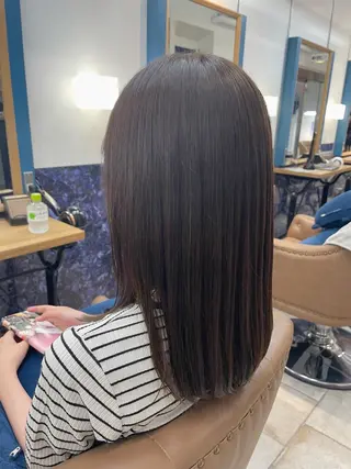 セミロング カラー 🍒新家 さくら🍒のヘアスタイル