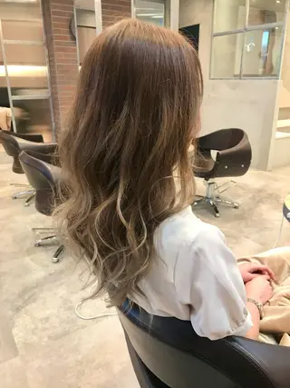 セミロング カラー 🫧髪質改善 講師🫧🍎幹細胞のヘアスタイル