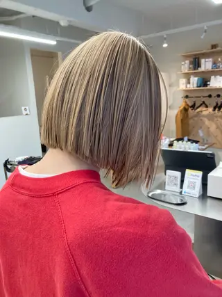 ショート カラー マミ🌱 ボブ/津田沼のヘアスタイル