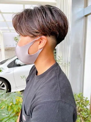 ショート パーマ メンズ メンズパーマ タカキリョウのヘアスタイル